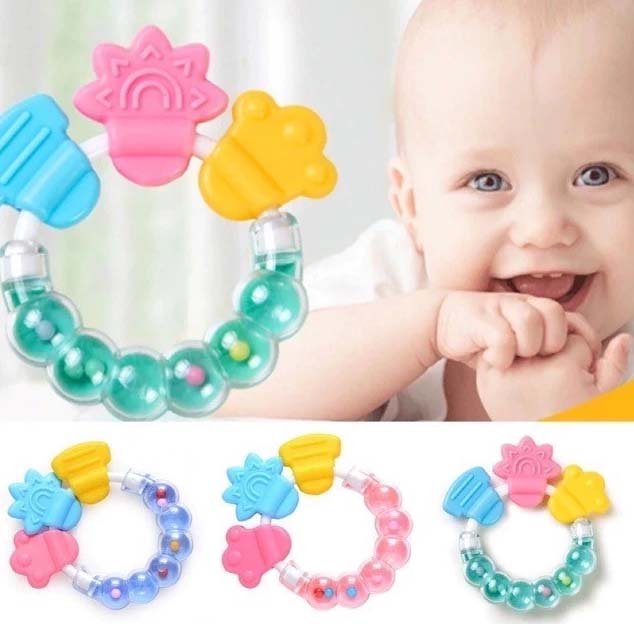 Baby Rattle Toy – Soft Sound & Colorful Design for Infants | BPA-Free – Pack of 1