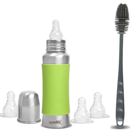 "Stainless Steel Baby Feeding Bottle – BPA-Free, Leak-Proof, Double Wall Insulated, Safe & Durable for Infants and Toddlers"