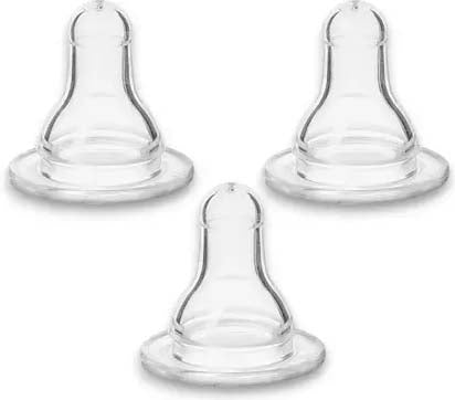 Bonne Baby Feeding Nipples – Soft Silicone, Anti-Colic & BPA-Free | Pack of 3 Nipples