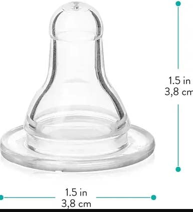Bonne Baby Feeding Nipples – Soft Silicone, Anti-Colic & BPA-Free | Pack of 3 Nipples