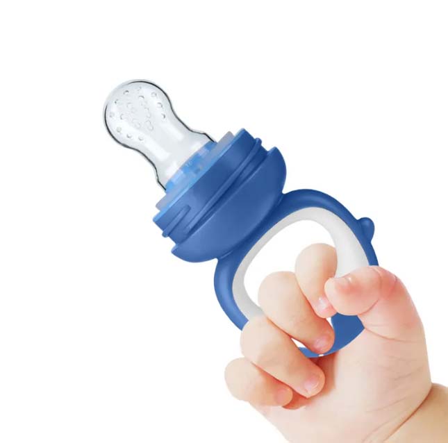 Baby Premium Fruit Nibbler – BPA-Free Silicone Feeder with Safety Lock | Self-Feeding Training Tool – Pack of 1
