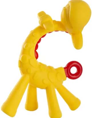 Zeeraf Baby Teether – BPA-Free, Soft Silicone Teething Toy for Infants | Soothes Sore Gums