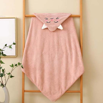 Baby Hooded Towel – Pack of 1 | Soft & Absorbent Cotton Bath Towel for Newborns with Cute Hood Design