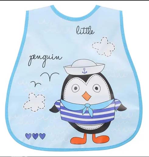 Baby Waterproof Bibs Pack of 4 – Soft, Lightweight & Easy-to-Clean Feeding Bibs