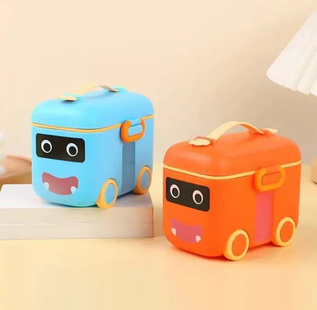 Baby Milk Powder Storage Box – BPA-Free Formula Dispenser with 3 Compartments | Portable & Leak-Proof Milk Container for Travel
