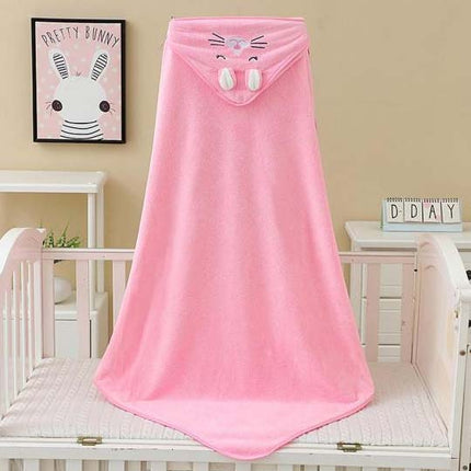 Baby Hooded Towel – Pack of 1 | Soft & Absorbent Cotton Bath Towel for Newborns with Cute Hood Design