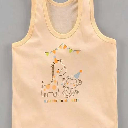 Baby Colored Cotton Innerwear for 0–12 Months – Soft & Breathable Vests | Pack of 6