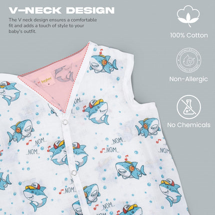 Baby Jabla (Pack of 3) – Soft Cotton Sleeveless Vest for Newborns & Infants