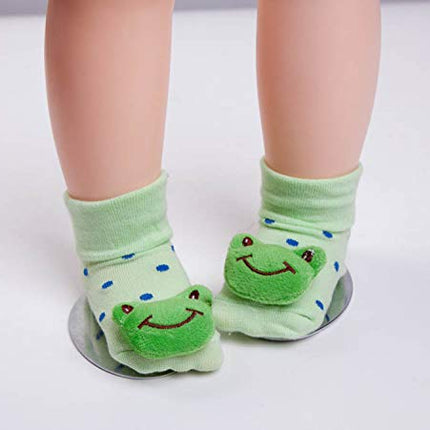 NewBorn Baby Booties Socks – Pack of 4 | Soft, Cozy, Non-Slip Infant Socks