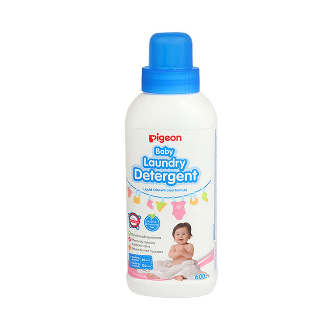 Pigeon Baby Laundry Detergent 600ml Bottle – Gentle & Effective Wash for Baby Clothes