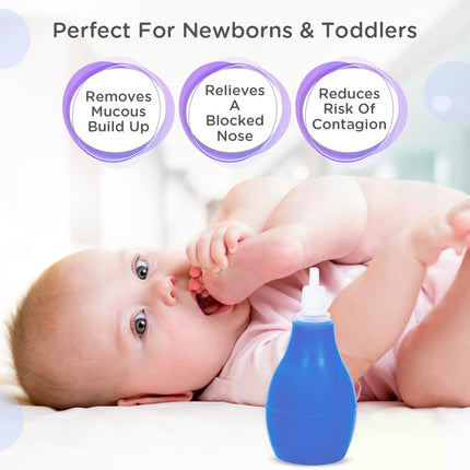 Mee Mee Baby Nasal Aspirator – Soft Silicone Tip, BPA-Free, Safe for Newborns