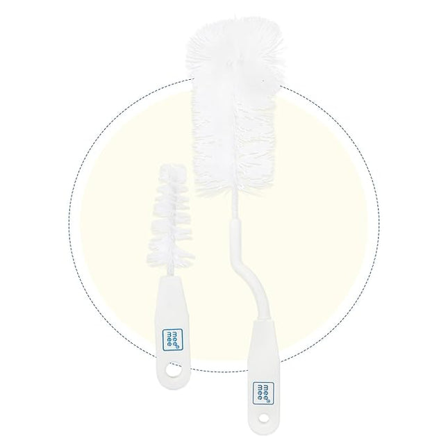 MEE MEE Baby Bottle Cleaning Brush Set | 5-in-1 Bottle & Nipple Cleaner Kit with Soft Bristles – BPA-Free & Durable