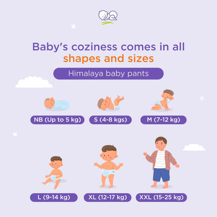 Himalaya Baby Pants – Extra Large Size (12–17 kg), 54 Count – Soft, Absorbent & Rash-Free