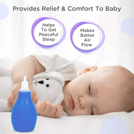 Mee Mee Baby Nasal Aspirator – Soft Silicone Tip, BPA-Free, Safe for Newborns