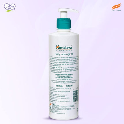 Himalaya Baby Massage Oil – 500 ml | Nourishing & Strengthening Care with Olive Oil & Winter Cherry