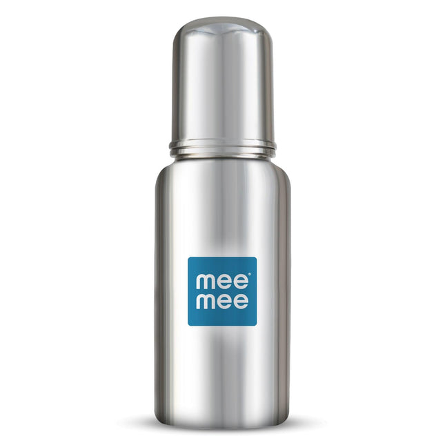 Mee Mee Baby Steel Feeding Bottle – 240 ml | Safe, Durable & Easy to Clean