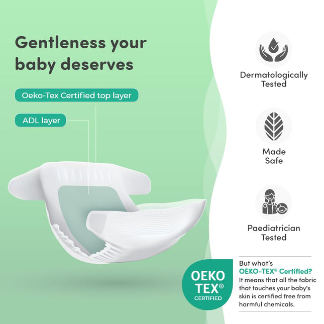 Mylo Baby Diapers – Newborn Size 46 Count (Up to 5 kg) – Ultra Soft & Gentle Care for Newborns