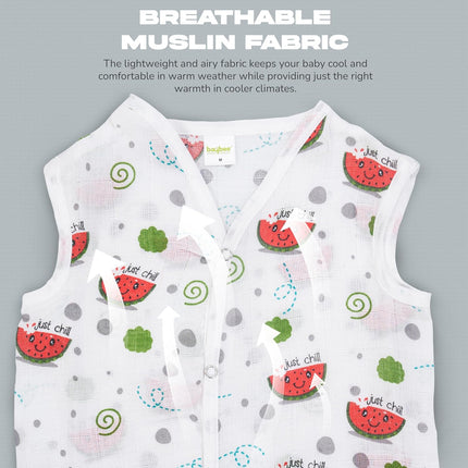 Baby Jabla (Pack of 3) – Soft Cotton Sleeveless Vest for Newborns & Infants
