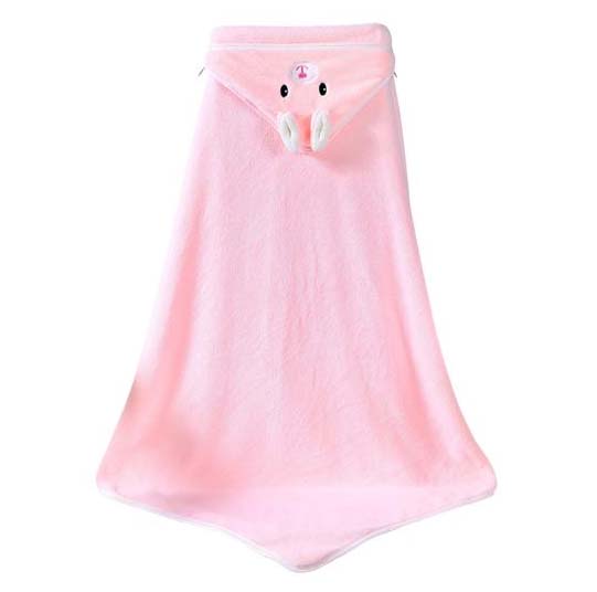 Baby Hooded Towel – Pack of 1 | Soft & Absorbent Cotton Bath Towel for Newborns with Cute Hood Design
