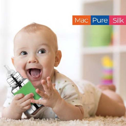 "Stainless Steel Baby Feeding Bottle – BPA-Free, Leak-Proof, Double Wall Insulated, Safe & Durable for Infants and Toddlers"