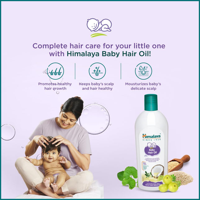 Himalaya Baby Hair Oil – Gentle Nourishment for Soft & Healthy Hair