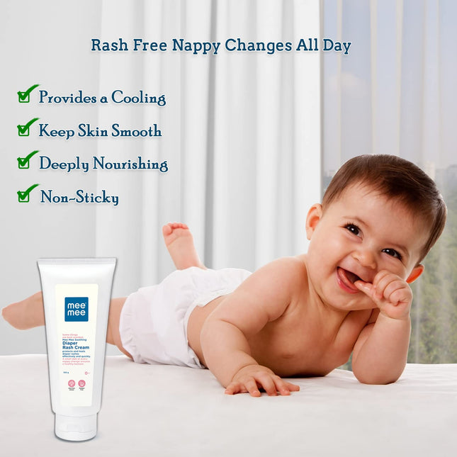 Mee Mee Baby Nappy Cream – 100 g, Enriched with Aloe Vera, Olive & Jojoba Oil