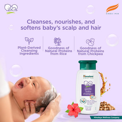 Himalaya Herbal Baby Shampoo – No Tears Formula for Daily Use