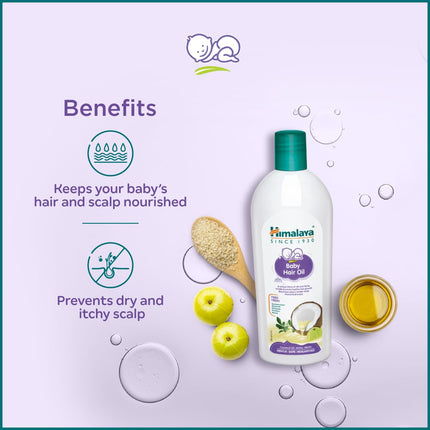 Himalaya Baby Hair Oil – 200 ml | Nourishing & Strengthening Care for Baby’s Hair