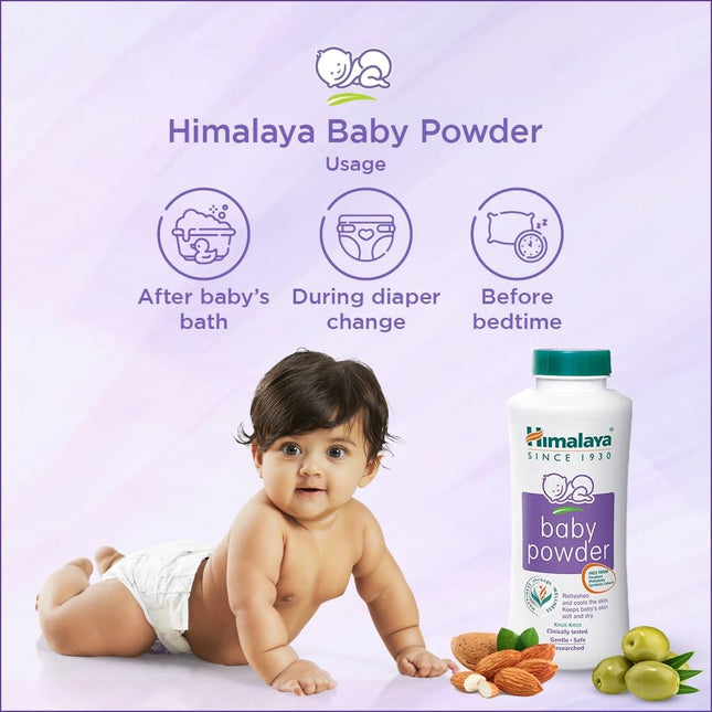 Himalaya Baby Powder – Keeps Baby’s Skin Cool, Dry & Rash-Free