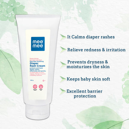 Mee Mee Baby Nappy Cream – 100 g, Enriched with Aloe Vera, Olive & Jojoba Oil