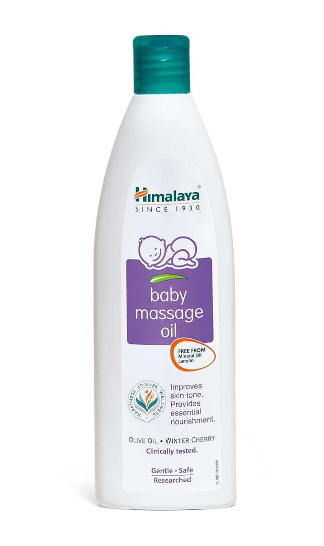 Himalaya Baby Massage Oil – 200 ml | Nourishing & Strengthening Care for Baby’s Skin