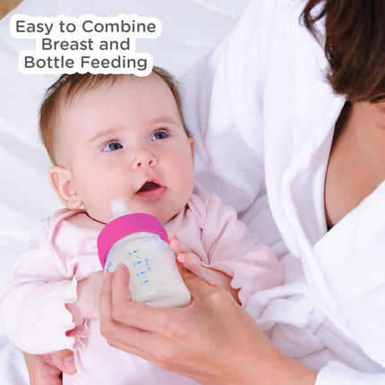 Mee Mee Premium Glass Feeding Bottle – Pack of 2 (240ml Each)