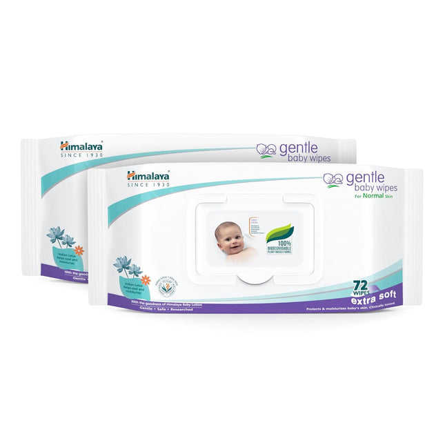 Himalaya Baby Cleansing Wipes – Pack of 2 | Natural & Safe for Newborns