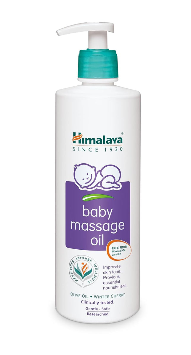 Himalaya Baby Massage Oil – 500 ml | Nourishing & Strengthening Care with Olive Oil & Winter Cherry
