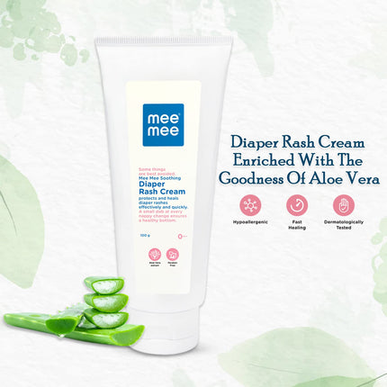 Mee Mee Baby Nappy Cream – 100 g, Enriched with Aloe Vera, Olive & Jojoba Oil