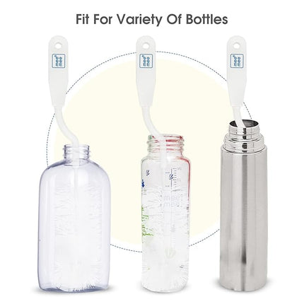 MEE MEE Baby Bottle Cleaning Brush Set | 5-in-1 Bottle & Nipple Cleaner Kit with Soft Bristles – BPA-Free & Durable