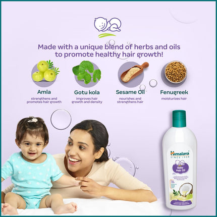 Himalaya Baby Hair Oil – Gentle Nourishment for Soft & Healthy Hair