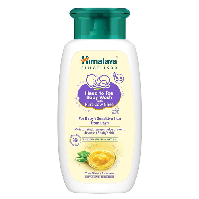 Himalaya Gentle Baby Wash with Pure Cow Ghee – 100 ml | Nourishing Daily Cleanser