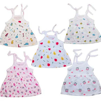 Baby Girl Jabla Pack of 5 – Soft Cotton Sleeveless Vests for Newborns & Infants