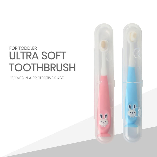 Baby Toothbrush – Soft Bristles for 6+ Months | BPA-Free, Gentle Gum Care, Easy Grip Handle for Toddlers & Infants