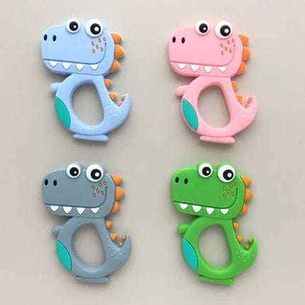 Dinosaur Baby Teether – BPA-Free Silicone Teething Toy for Infants | Soft, Safe & Fun – Pack of 1