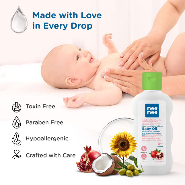Mee Mee Nourishing Baby Oil with Fruit Extracts — 200 ml