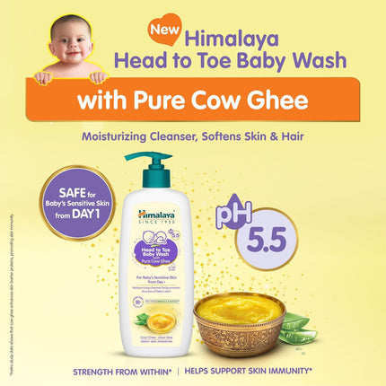 Himalaya Gentle Baby Wash – With Pure Cow Ghee | For Hair & Body