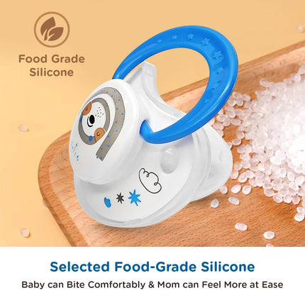 Mee Mee Baby Pacifier Ultra Light Soft Silicone Nipple | BPA‑Free | Oral Stimulatory Teether | Pack of 2 | 0–6 Months