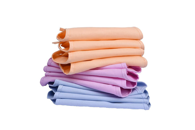 Baby Cotton Nappies – Pack of 12 | Soft, Reusable & Washable Cloth Diapers for Newborns
