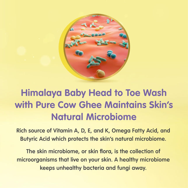 Himalaya Gentle Baby Wash with Pure Cow Ghee – 400 ml | Nourishing & Gentle Cleanser