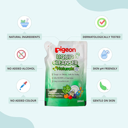 Pigeon Liquid Cleanser Refill (200ml / 650ml) – Baby Bottle, Nipple & Accessories Cleaner