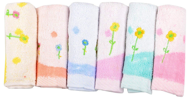 Newborn Baby Towel Hankies – Pack of 6 | Ultra-Soft & Absorbent