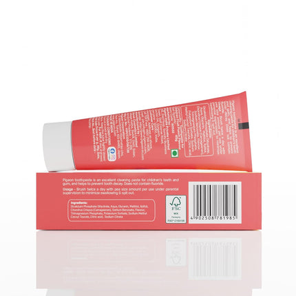 Pigeon Baby Toothpaste, Strawberry & Orange (45g, Pack of 2) – Fluoride-Free & Safe for Infants