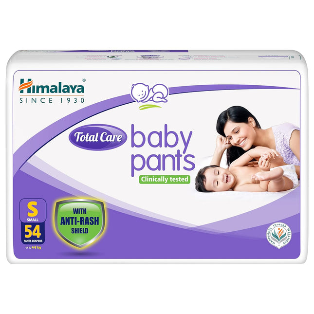 Himalaya Baby Pants – Small Size (4–8 kg), 54 Count – Soft, Comfortable & Rash Protection